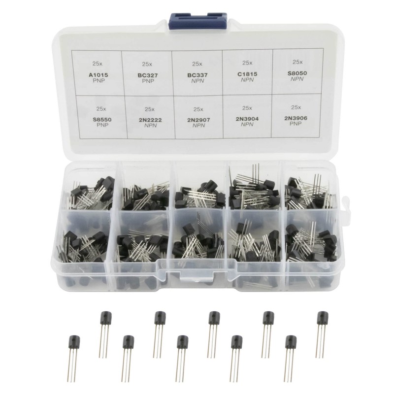 SeKi Transistor Assortment 250 Pieces - 10 Values TO-92; BJT