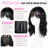 Hair Toppers for Women 16 Inch Synthetic Lightweight Natural