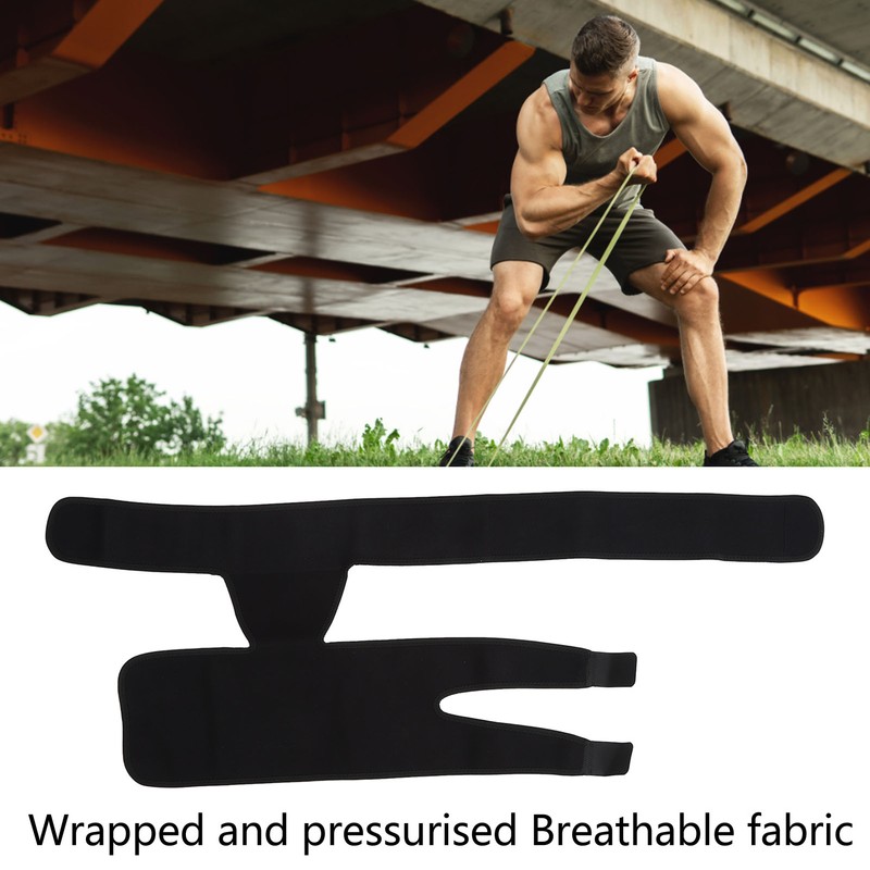 Thigh Compression Sleeve Adjustable Breathable Hamstring Upper Leg Hip Support