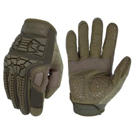 Seibertron T.F.F.I.G Gloves Full Finger Men's Tactical Military Flexible TPR Impact Protection for Battle Hunting Army Green L