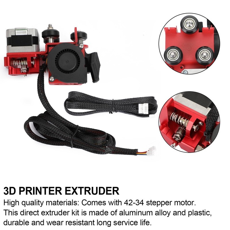 Topteng 3D Printer MK8 Extruder Complete Set for ENDER3/3S/3PRO 24V