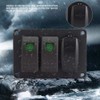 2 Gang Rocker Switch Panel with 45 Pattern Stickers, Keenso