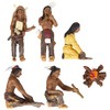 Woodland Scenics SP4443 1.5-Inch Scene Setters Figurine, Native Americans, 5/Pack