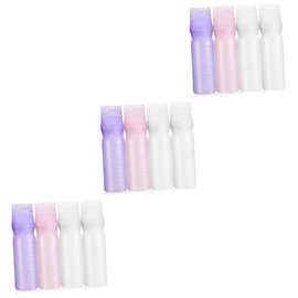 FRCOLOR Sets Hair Oil Applicator Bottle Comb Hair Dye Applicator for Root Comb Salon Bottles Pcs