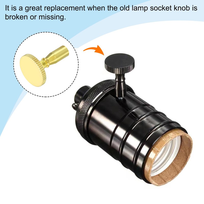 MECCANIXITY Lamp Turn Switch Knob On/Off Replacement Twist Knobs Extension