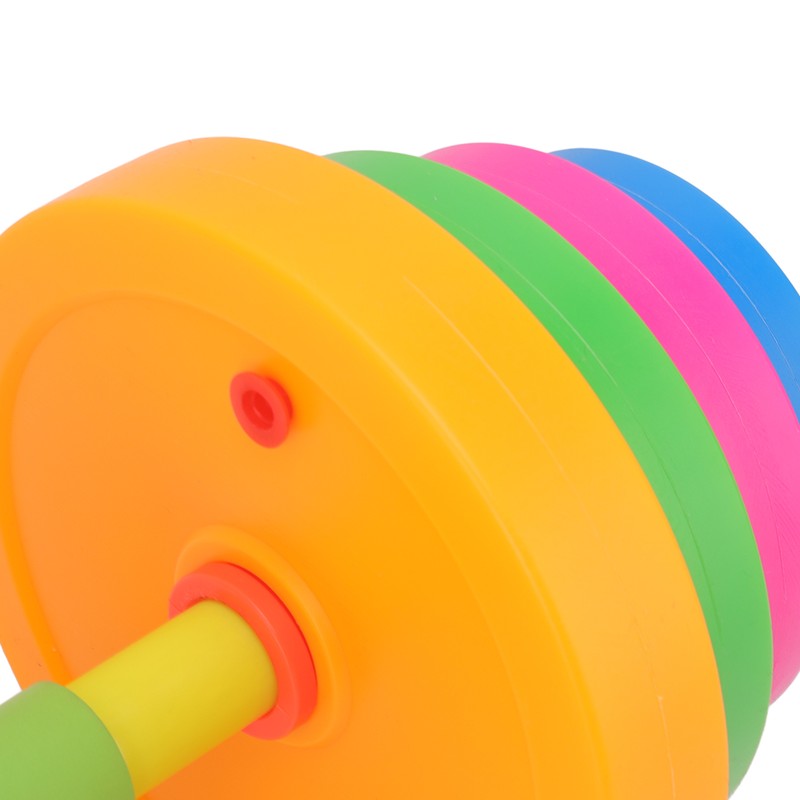 Adjustable Dumbbell Toy Plastic Fitness Weight Lifting Dumbbell for Kids
