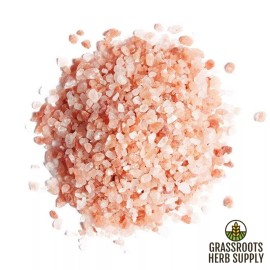 Grassroots Herb Supply, LLC Himalayan Pink Mineral Salt, Coarse Grind - 1 oz