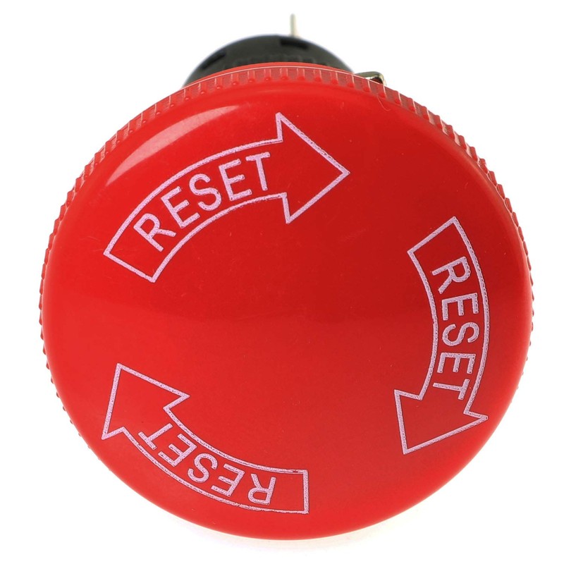 E-outstanding Red Mushroom Cap AC 250V 5A 3Pin 16mm mounting