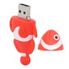 Cartoon U Disk Red Clownfish Appearance High Speed Bulk Storage