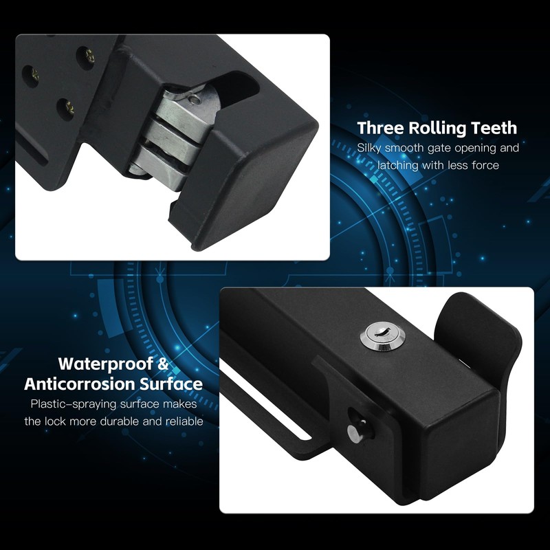 JUJAING DS-02 Universal Automatic Electric Gate Lock for 12-24V DC