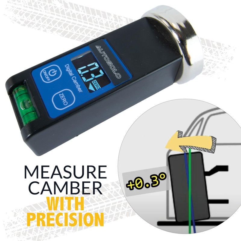 Digital Camber Caster Alignment Tool - Magnetic Caster Camber Gauge