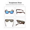 Bamboo Sunglasses Men Polarized Handmade Eyewear Cat.3 Floating Sun Glasses