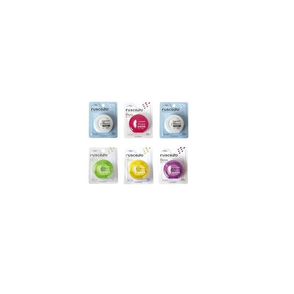 GC Rushello Floss 98.8 ft (30 m), Assorted 6 Pieces
