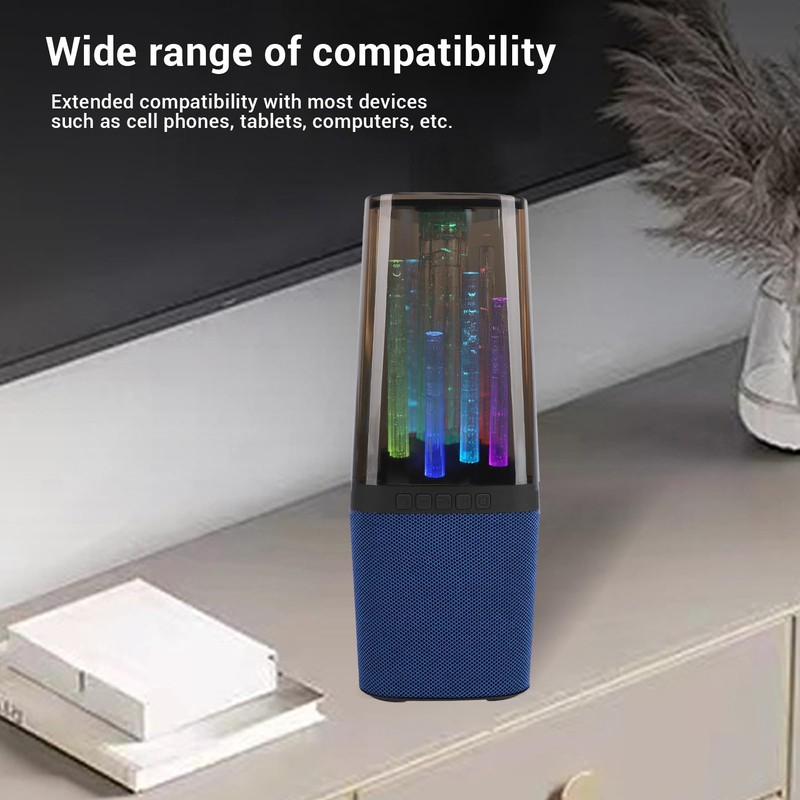 Bluetooth Speaker, RGB Wireless Stereo Speaker with AUX USB Port