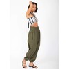 2 in 1 Cotton Harem Trouser or Bandeau Jumpsuit Khaki