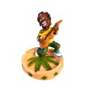 4.5" Small Rasta Jamaican Man Holding Bowl Polyresin Ashtray Decoration