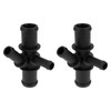 Be In Your Mind 2pcs Coolant 4-Way Distributor Pipe 1K0121087P