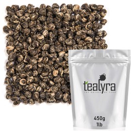 Tealyra - Imperial Jasmine Dragon Pearls - 16-Ounce - Green Tea Loose Leaf - Premium Jasmine Green Tea with Pleasant Aroma - 450 Gram