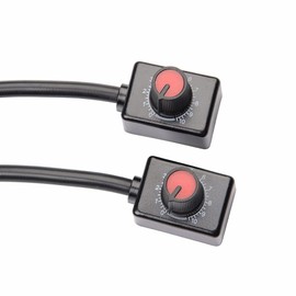 2Pack DC0/1-10V Knob LED Dimmer Mini Controller Rotary Switch Low Voltage Passive PWM Dimming Off for 0-10V / 1-10V Dimmable LED Drivers Electronic Ballasts Controling Interior Light Grow Lamp