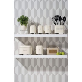 Lovello KitchenCraft Utensil Holder, 20 x 10 x 16 cm - Vanilla Cream