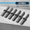 FLKQC 6pcs Rock Splitting Wedges and 1pcs Rotary Hammer Drill