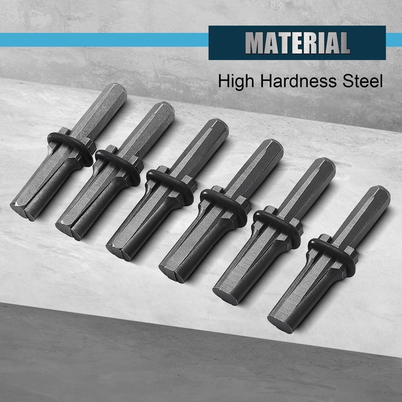 FLKQC 6pcs Rock Splitting Wedges and 1pcs Rotary Hammer Drill