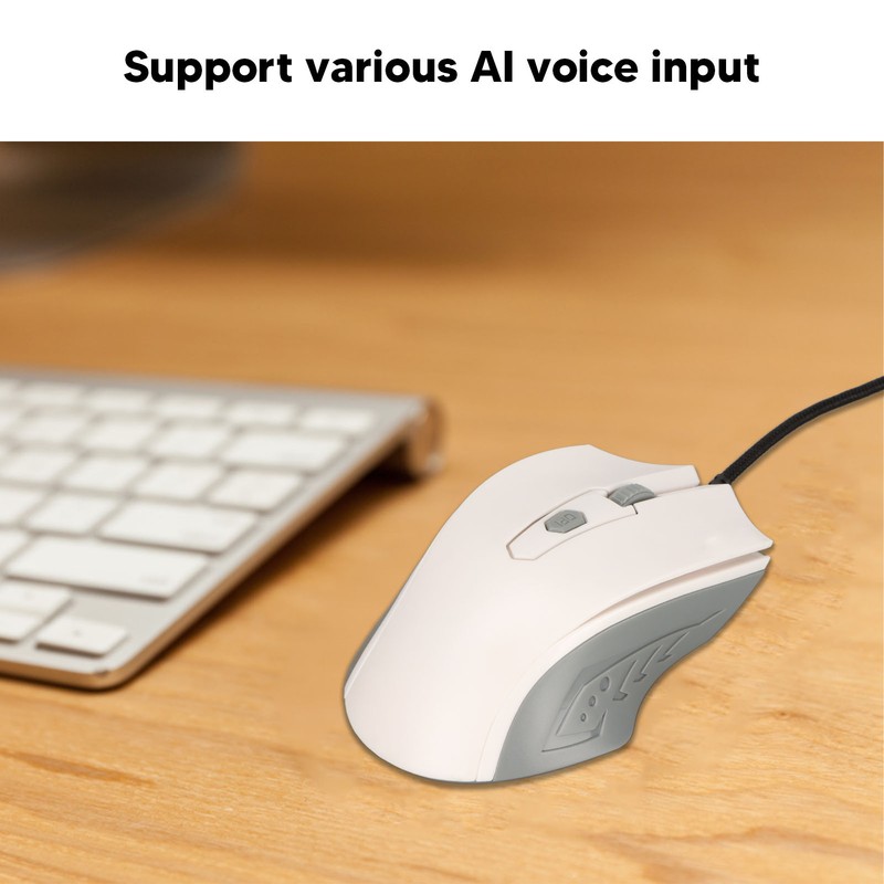 AI Voice Input Mouse Ergonomic Design AI Voice Input Adjustable