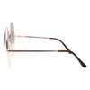 grinderPUNCH XXL Super Oversized Fashion Glasses Round Circle Frame Clear