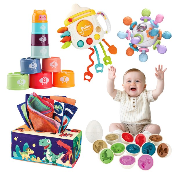 XAZASTOV Baby Toy from 6 9 12 18 Months, 6