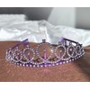 ALRBE TIN Birthday Crowns for Women - Purple Sash and