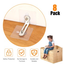 OOTSR Tilt Protection Furniture for Toddlers, Tilt Protection Furniture Wall Anchor, Anti-Tip Holder for Baby Proofing & Pet Protection, Wall Anchor, Anchor Straps No Drilling