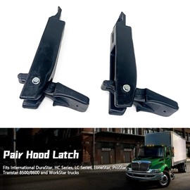 QIEFOAD 3544924C1 Hood Latch 2PC Fit for International Prostar DuraStar Semi Truck Replace HLK1022 3558774C1