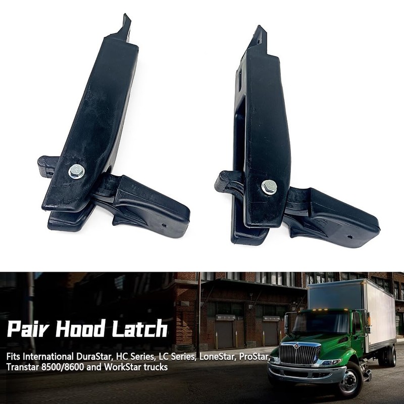 QIEFOAD 3544924C1 Hood Latch 2PC Fit for International Prostar DuraStar