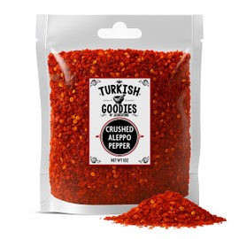 Aleppo Pepper – Turkish Red Chili Flakes (Pul Biber) by Turkish Goodies | 3oz Bag | Mild, Smoky Heat | Middle Eastern, Mediterranean Spice | Sealed for Freshness