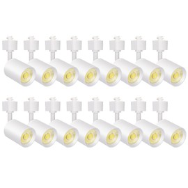 VANoopee 16-Pack 10W Dimmable LED Track Lighting Heads H Type Track Light Replacement Fixtures Bright 3000K Warm White Ceiling Spotlight for Accent Task Art, Flicker Free CRI90+ 24° 800lm White