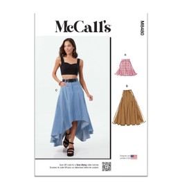MCCALLS Sewing Pattern M8480Y5 Misses' Skirt in Three Lengths Y5 (18-20-22-24-26)