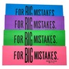 Huge 6.75" 'for Big Mistakes.' Colorful Rubber Pencil Erasers. Rectangular