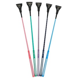 T TEKE 26" Twinkle Equestrian Whips, Horse Riding Crop with Golf Handle, Reflex Shaft, and Fishtail Genuine Leather Slapper