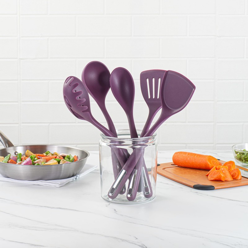 Met Lux Purple Silicone Cooking Utensil Set - 6-Piece -