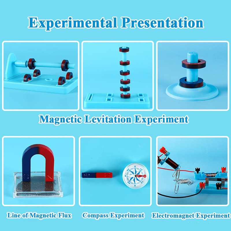 Science Magnets Experiment Set for Kids Electricity and Magnetism Kit