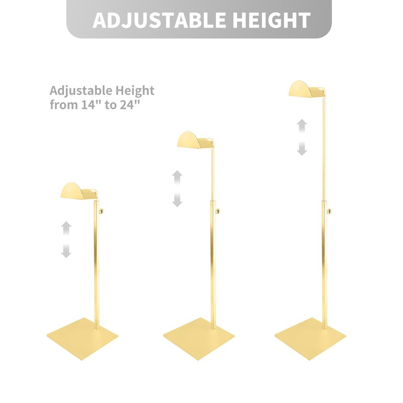 KEJJNYER 2 Pack Purse Display Stand Gold, Stainless Steel Handbag
