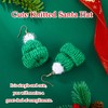 Goresory Christmas Earrings Christmas Knitting Hat Earrings Knitted Santa Hat
