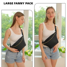 YogoRun Riñonera Riñonera Riñonera Nailon Para Hombres Y Mujeres () Grande Negro