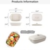 TUSIMI Ceramic Casserole Dish with Lid,33oz Covered Rectangular Baking Dish