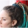 DreadLab - Bendable Spiral Dread Ties (30cm, Black with Blue