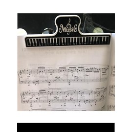 Purewords 3 Pieces Music Book Clips for Piano | Professional Music Clips Page Holders Music Score Clip for Music Book Holders for Guitar Players | Excellent GIFS for Birthday | Gift for Christmas
