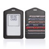 013216 Pass Case, Commuter Holder, IC ID Card Holder, Black,
