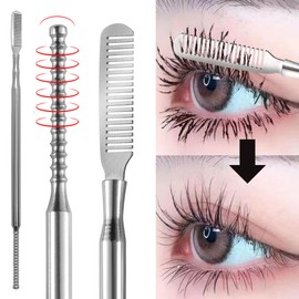스킨솝 속눈썹 빗 브러쉬 래쉬 마스카라 연장 아이래쉬, 스테인레스, 1개 Skin Soap Eyelash Brush Lash Mascara Extension Eye Lash, Stainless Steel, 1 Piece