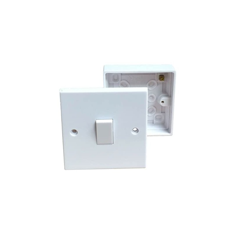 iSeventy9 Single White 1 Gang Light Switch 2 Way 10A