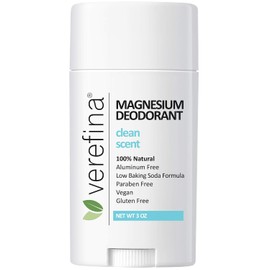 Verefina Desodorante Libre de Aluminio para Hombres y Mujeres | Todo Natural | Hipoalergénico | Sin Parabenos | No Tóxico | Sin Crueldad | Vegano | Desodorante Natural para Piel Sensible | 3 Oz Stick